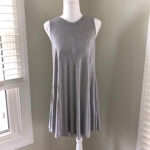 Silence + Noise Grey Midi Dress